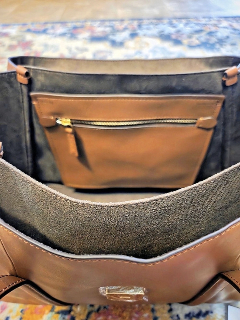 NWT Radley London The Chancery Medium Shoulder Bag In Cognac - Picture 5 of 10